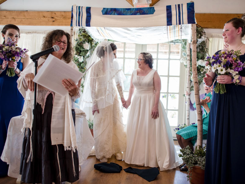LGBTQ Jewish and Interfaith wedding New England